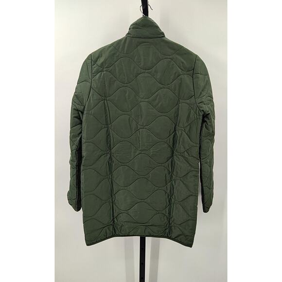 Copied - Quince Wm's Featherless Quilted Long Puffer Jacket Olive Sz XS - Picture 4 of 4